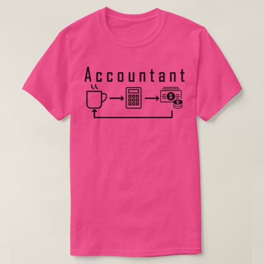 T-shirt CONCEPTION DE LA PROFESSION comptable 2 (Design devant)