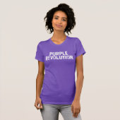 T-shirt Conception de la révolution violette, typographie (Devant entier)