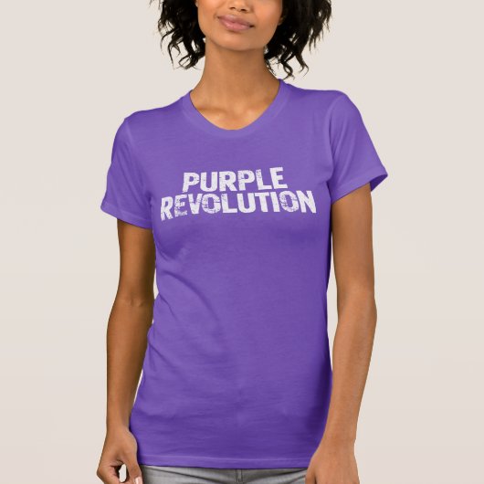 T-shirt Conception de la révolution violette, typographie (Devant)