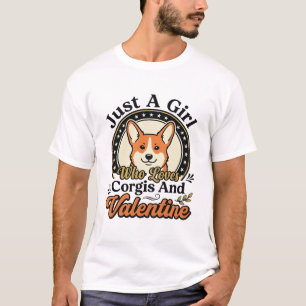 T-shirt Conception de la Saint-Valentin Corgi pour les ama