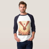 T-shirt Conception de la Saint-Valentin d'amour romantique (Devant entier)