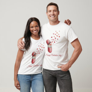 T-shirt Conception de la Saint-Valentin Love Medicine