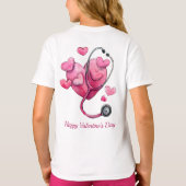 T-shirt Conception de la Saint-Valentin pour guérir les cœ (Dos)