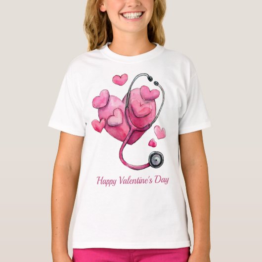 T-shirt Conception de la Saint-Valentin pour guérir les cœ (Devant)