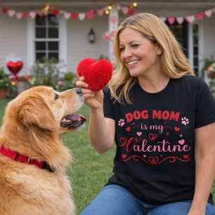 T-shirt Conception de la Saint-Valentin pour maman de chie
