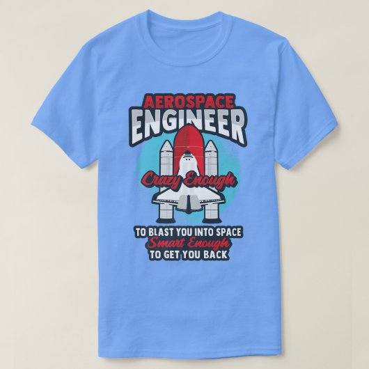 T-shirt Conception de la science des fusées pour un ingéni (Design devant)