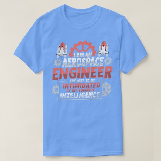 T-shirt Conception de la science des fusées pour un ingéni (Design devant)