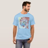T-shirt Conception de la teinture de lacet (Devant entier)