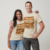 T-shirt Conception de la texture du bois vieilli (Unisexe)