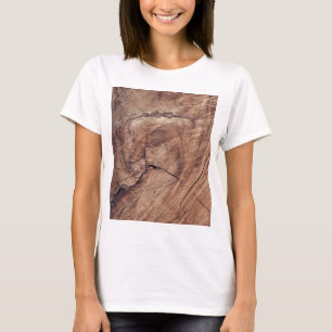 T-shirt Conception de la texture du grain de bois rustique