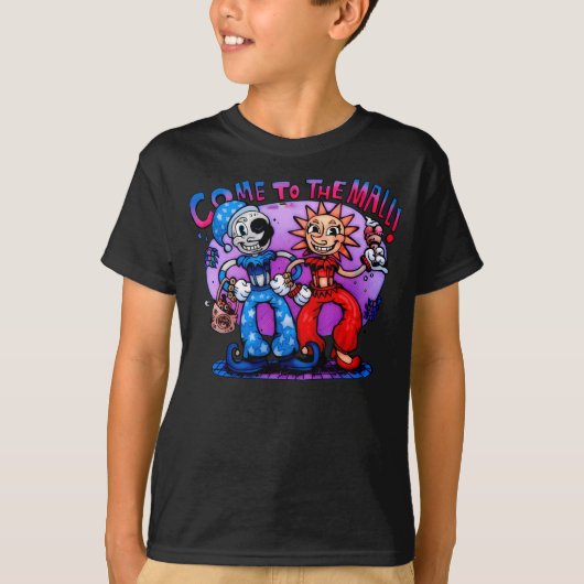 T-shirt Conception de la violation de sécurité Fnaf (Devant)