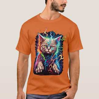 T-shirt Conception de l'alimentation électrique pour chats