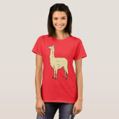 T-shirt Conception de lama mignon #1 (Devant entier)