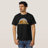 T-shirt Conception de lame de scie de forêt de menuiserie (Devant entier)