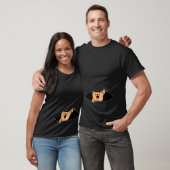 T-shirt Conception de l'annonce de grossesse avec chatte m (Unisexe)