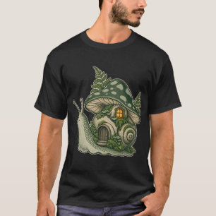 T-shirt Conception de lanterne de cottage champignon escar