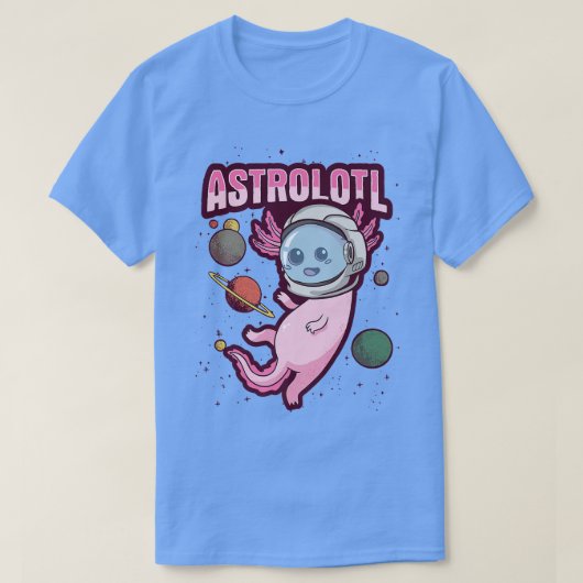 T-shirt Conception de l'Aolotl pour un fan d'astronautes  (Design devant)