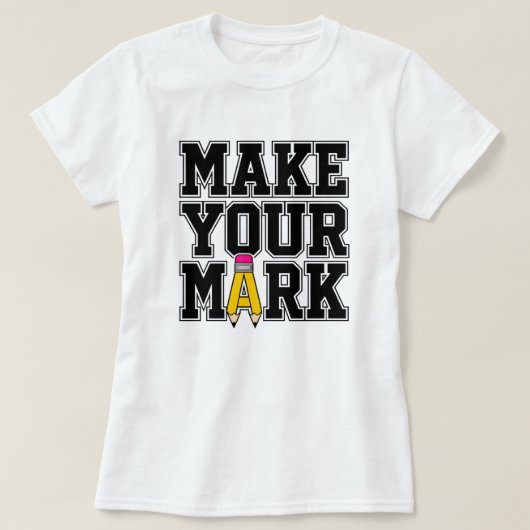T-shirt Conception de l'école Faites Votre Marque (Design devant)
