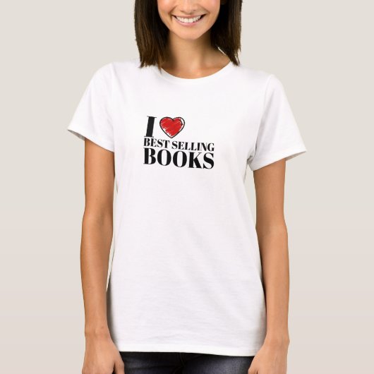 T-shirt Conception de lecteur classique "J'aime les meille (Devant)