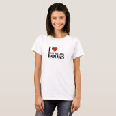 T-shirt Conception de lecteur classique "J'aime les meille (Devant entier)