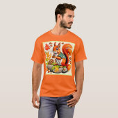 T-shirt Conception de l'écureuil de forêt (Devant entier)
