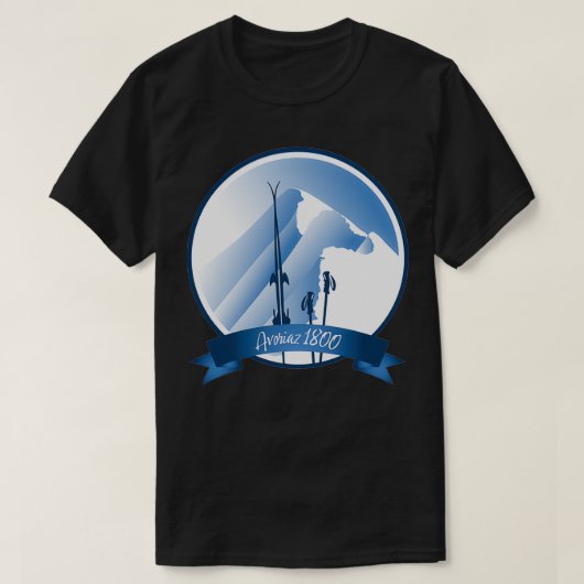 T-shirt Conception de leewarddesign de ski Avoriaz 1800 Al (Design devant)