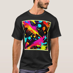 T-shirt Conception de l'encre de néon