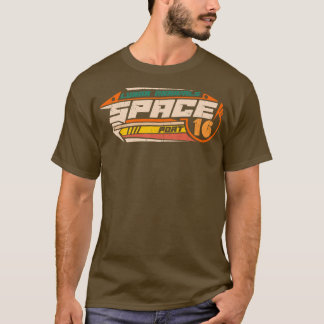 T-shirt Conception de l'espace Lunaire spaceport emblème f