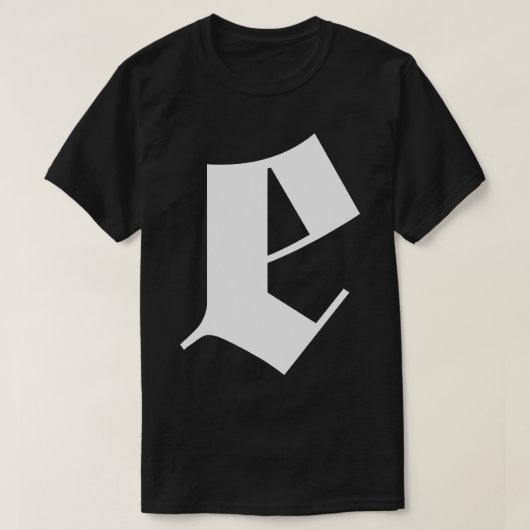 T-shirt conception de lettre goth (Design devant)