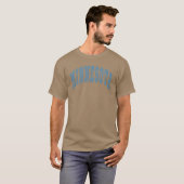 T-shirt Conception de lettres de Varsity du Minnesota (Devant entier)