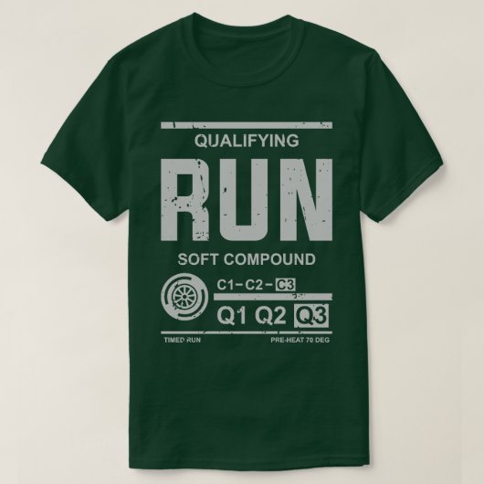 T-shirt Conception de l'exécution de qualification F1 Q3 (Design devant)