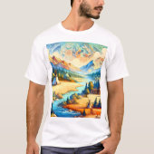 T-shirt Conception de l'expression symbolique de la vallée (Devant)