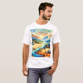 T-shirt Conception de l'expression symbolique de la vallée (Devant entier)