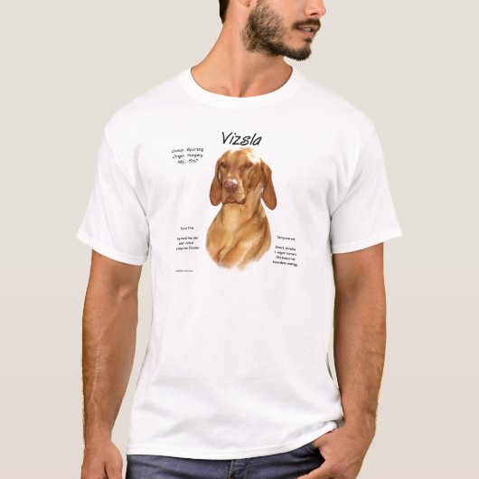 T-shirt Conception de l'histoire de Vizsla (Devant)