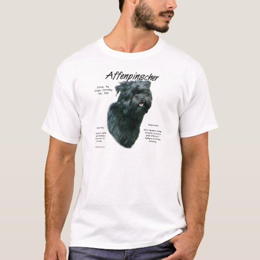 T-shirt Conception de l'historique Affenpinscher (Devant)