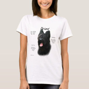 T-shirt Conception de l'historique de Briard (noir)