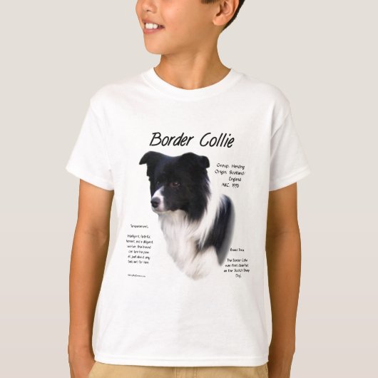 T-shirt Conception de l'historique des bordures (Devant)