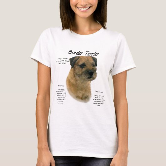 T-shirt Conception de l'historique des frontières (Devant)