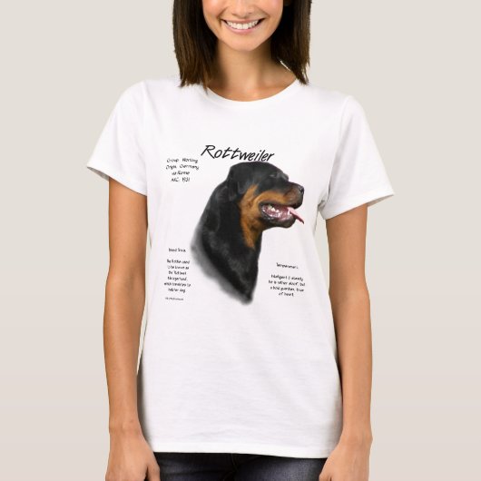 T-shirt Conception de l'historique Rottweiler (Devant)