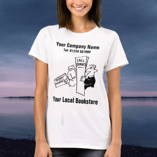 T-shirt Conception de librairie locale, de vendeurs de liv