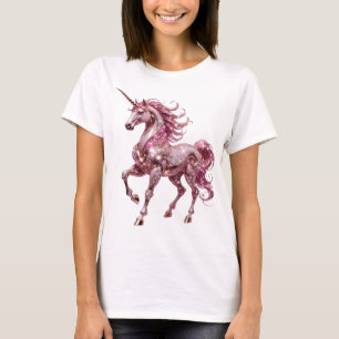 T-shirt Conception de LICORNE argentée accrocheuse