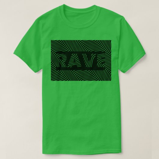 T-shirt conception de lignes rave 1 (Design devant)