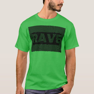 T-shirt conception de lignes rave 1