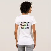 T-shirt conception de lion (Dos entier)