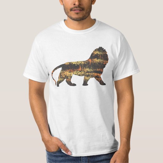 T-shirt Conception de lion (Devant)