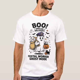 T-shirt Conception de livraison d'Halloween en mode fantôm