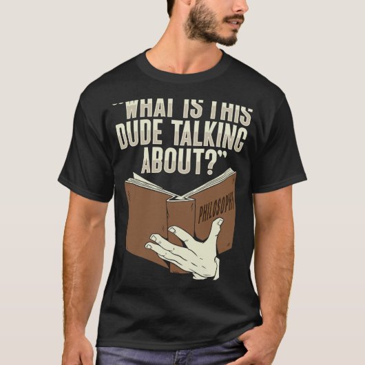T-shirt Conception de livres philosophiques pour un étudia (Devant)