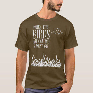T-shirt Conception de l'observation des oiseaux quand les