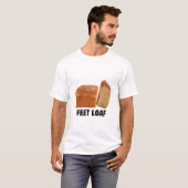 T-shirt Conception de logo Bread Brainrot Pain Noir Texte (Devant entier)