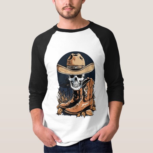 T-shirt "Conception de logo de casquette et de chaussures (Devant)